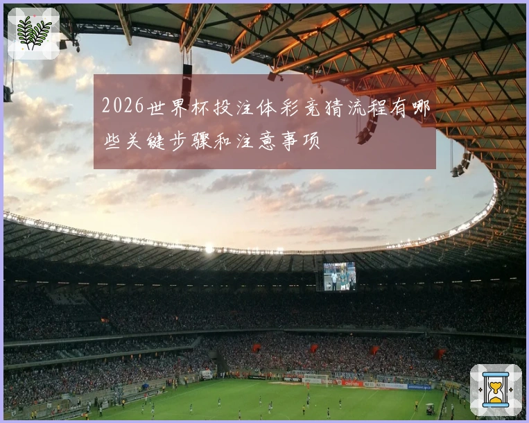 2026世界杯投注体彩竞猜流程有哪些关键步骤和注意事项